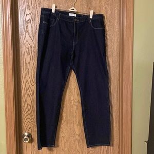 New never worn Coldwater Creek Natural Fit denim jeans, dark wash.